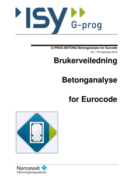 Brukerveiledning Betonganalyse for Eurocode