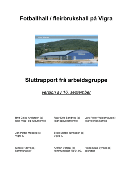 Rapport - Forprosjekt Flerbrukshall Vigra.pdf