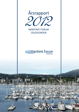 Årsrapport - Maritimt Forum