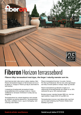 Fiberon Horizon produktark