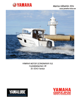 Marin tillbehörskatalog (pdf 3MB) - Yamaha