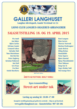 invitasjon - Galleri Langhuset
