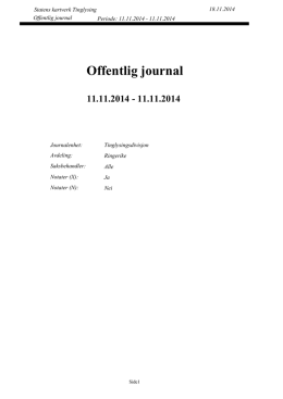 Offentlig journal 11.11.2014