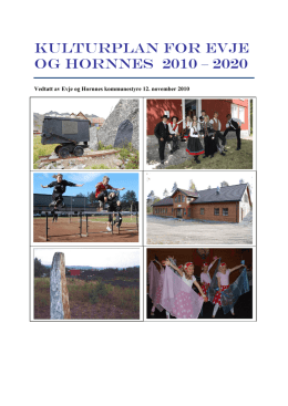 Kulturplan for Evje og Hornnes 2010 - 2020