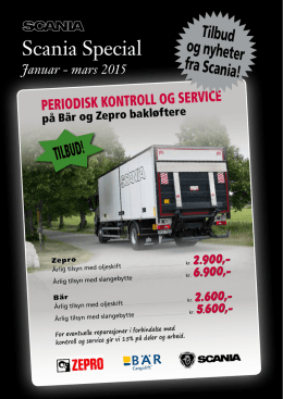 Scania Special Q1 2015