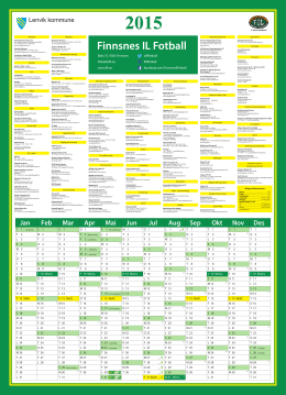Kalender 2015.pdf - Finnsnes idrettslag fotball