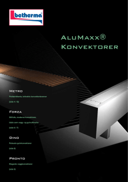 AluMaxx® Konvektorer
