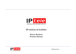 IP-telefoni til bedrifter