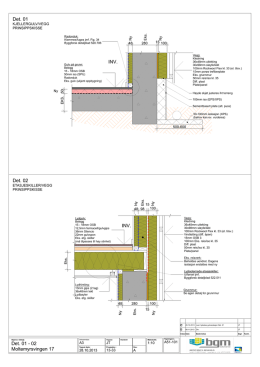 Detaljtegning av yttervegg i øvre etasje og overgang til yttertak (PDF)