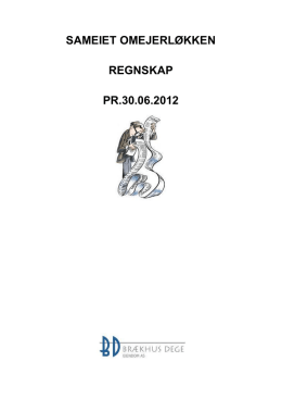 sameiet omejerløkken regnskap pr.30.06.2012
