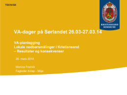 Lokale nedbørsmålinger i Kristiansand – Resultater og