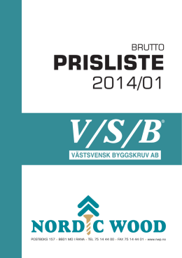 PRISLISTE - Nordic Wood Products