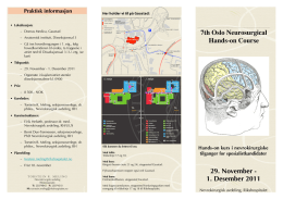 Invitasjon 2011 - Neurosurgic.com