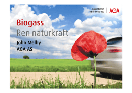 (Microsoft PowerPoint - Gassforum Grd og UMB \305s Biogass AGA 2012)