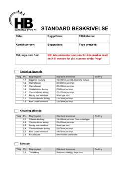 Standard Beskrivelse PDF