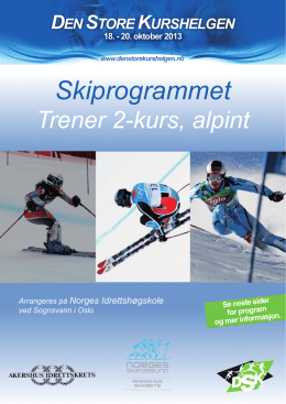 Skiprogrammet - Den Store Kurshelgen