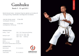 Gasshuku - Stord Karateklubb