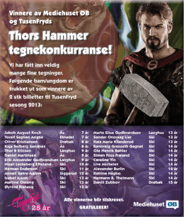 Thors Hammer tegnekonkurranse!