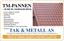 TM-PANNEN TAK & METALL AS - Edda Interaktiv (eddamedia.no)