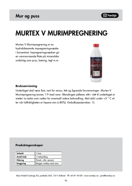 MURTEX V MURIMPREGNERING