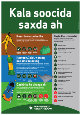 Sorteringsguide - somalisk plakat