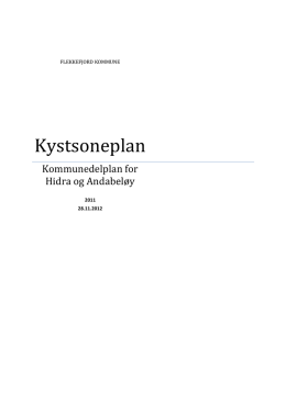 Tekstdel Kystsoneplan nov 2012