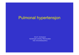 Pulmonal hypertensjon