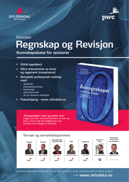 Regnskap og Revisjon - Gyldendal Rettsdata