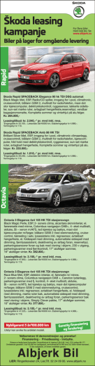 Škoda leasing kampanje Biler på lager for omgående
