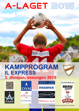 Kampprogram 2015 A-lag
