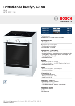 Bosch HCE 722123U