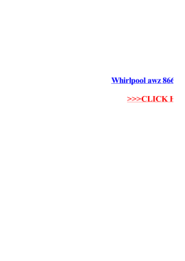 Whirlpool awz 8665 user manual.pdf