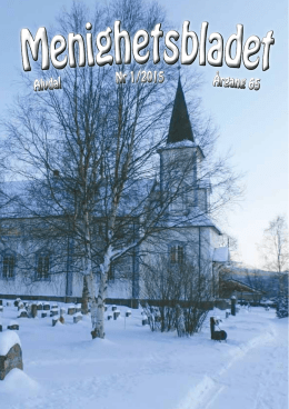 Menighetsbladet - Kirken i Alvdal
