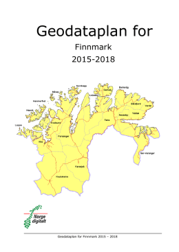 Geodataplan for Finnmark 2015 - 2018