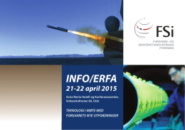 INFO/ERFA - Forsvars- og sikkerhetsindustriens forening