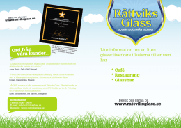 folder - Rättviks Glass
