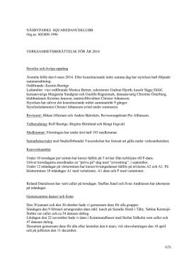 1(3) N&Auml;SBYPARKS SQUAREDANCEKLUBB Org.nr. 802409