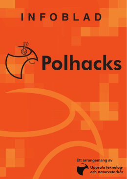 Till infobladet - Polhacks - Uppsala teknolog