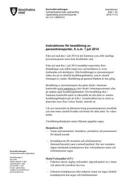 Instruktioner för beställning av persontransporter, pdf