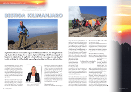 Mina erfarenheter av att bestiga Kilimanjaro