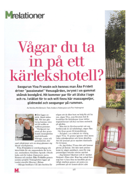 V&aring;gar du ta in p&aring; ett k&auml;rlekshotell?