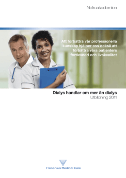 Utbildningskatalog 2011 - Fresenius Medical Care