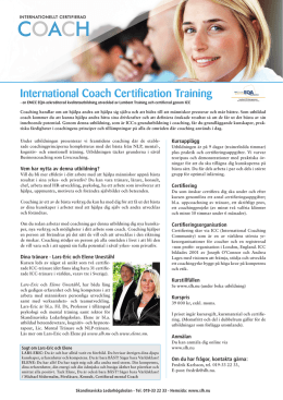 International Coach Certification Training