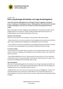 Larmstatistik 2014.pdf - Räddningstjänsten Östra Götaland