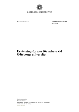 Avdelningen för xxxx - Göteborgs universitet