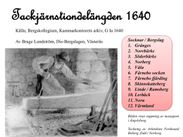 Tackjärnstiondelängder 1640 Gränges, Norrbärke, Söderbärke