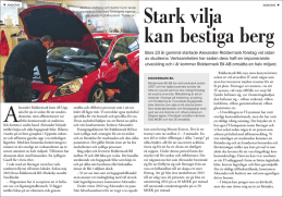 Riddermark Bil AB utsedda till Gasellföretag 2014 av Dagens Industri