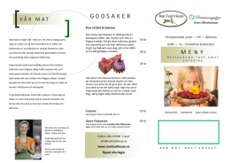 Meny svensk PDF - Raw Food House