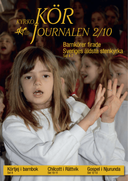 Nr 2/2010 - Sveriges Kyrkosångsförbund