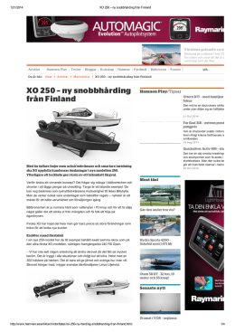 XO 250 – ny snobbhårding från Finland